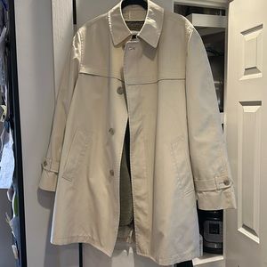 Vintage LONDON FOG Men’s Stone Trench Coat With Removable Lining Size 42 Reg